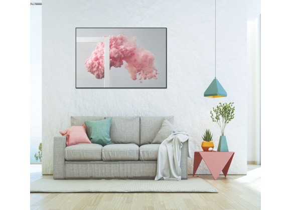  Whiteline Modern Living Candy 48"x32" Canvas Wall Art With Black PS Frame - Lifestyle