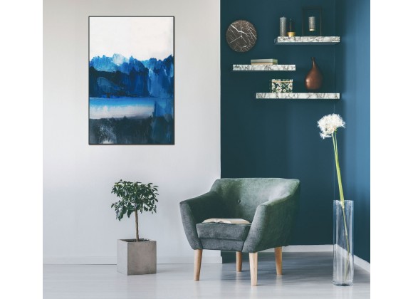 Whiteline Modern Living Azul 40"x60" Canvas Wall Art With Black PS Frame - Lifestyle