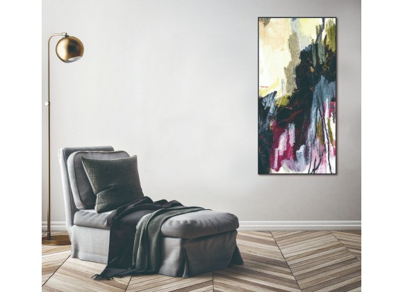 Whiteline Modern Living Lola 48"x24" Canvas Wall Art With Black PS Frame - Lifestyle