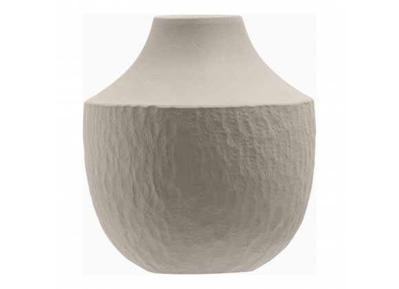 Moe's Home Collection Vallun Decorative Vessel Warm Grey - Front Angle