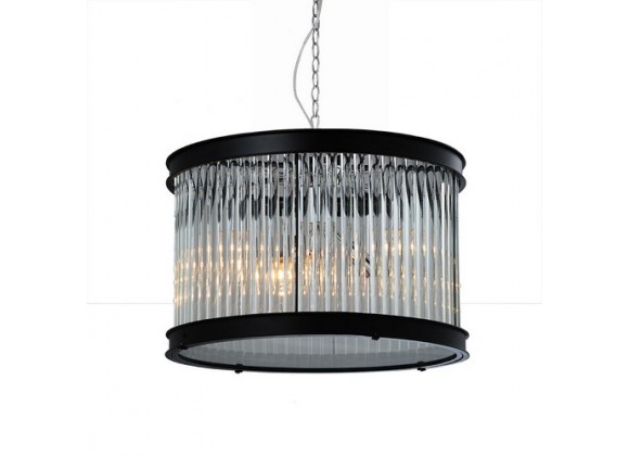 Bromi Sussex Glass and Metal 1 Light Pendant