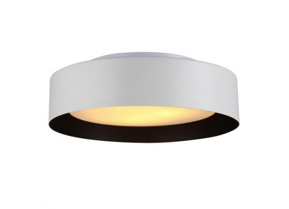 Bromi Lynch White & Black Flush Mount Ceiling Light