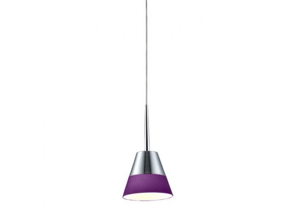 Bromi Ivy Purple & Chrome Lighting Pendant