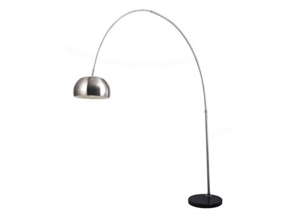 Bromi Bennett Satin Nickel Floor Lamp