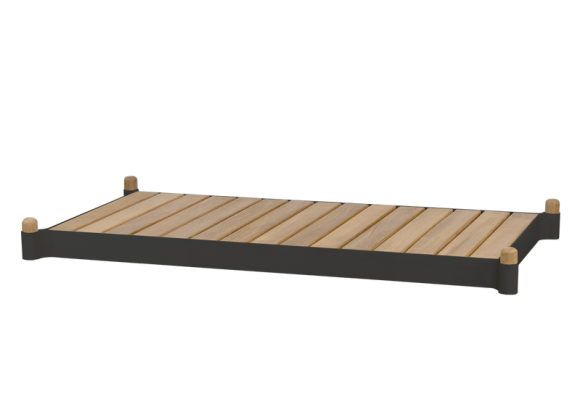 Cane-Line Sticks Planter Bench Grey