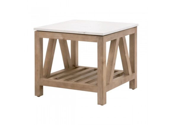 Essentials for Living Spruce End Table - Front Side Angle
