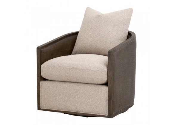 LiveSmart Gellar-Jute, Matte Brown Oak & Cane - Front Side Angle