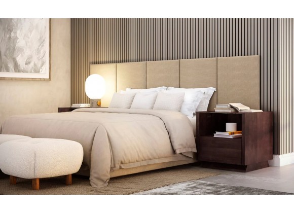 Furnitech 24" Sleek Contemporary End Table in a Wenge Finish - Lifestyle
