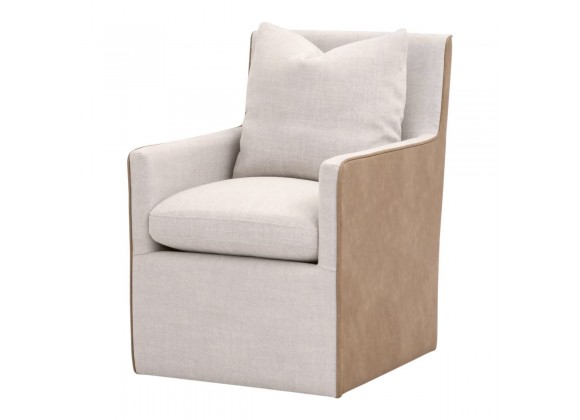 Essentials for Living Harmony Armchair with Casters - Front Side Angle