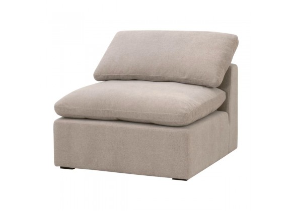Essentials for Living Sky Modular Armless Chair - Front Side Angle