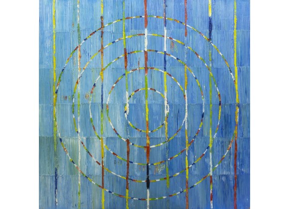 Circles Blue Wall Art