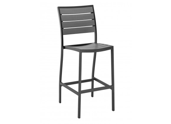 Aluminum Barstool - Black and Gray