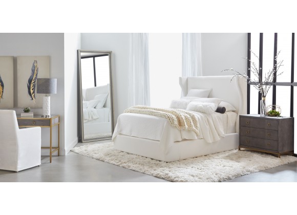 Essentials For Living Balboa Queen Bed in LiveSmart Peyton Pearl and Natural Gray - Lifestyle