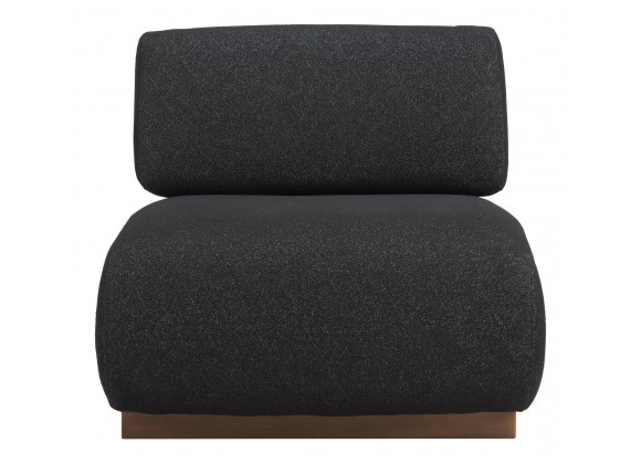 Barsa Accent Chair in Black- Front View