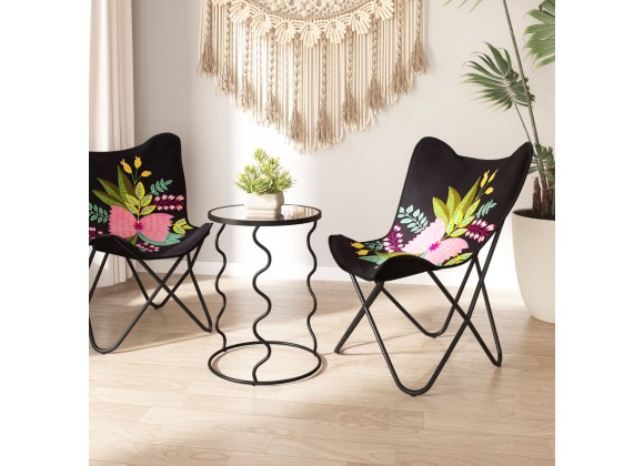 Bastia Side Table in Black-Lifestyle 1