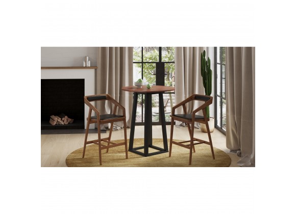 Moe's Home Collection Tri-mesa Bar Table, Brown - Lifestyle
