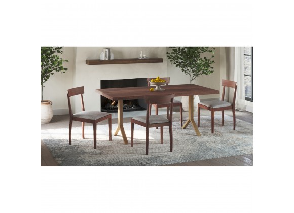 Moe's Home Collection Leone Dining Chair in Walnut - Set of Two - Lifestyle