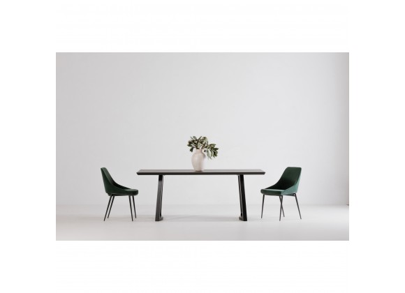 Moe's Home Collection Silas Rectangular Dining Table Black Ash - Lifestyle
