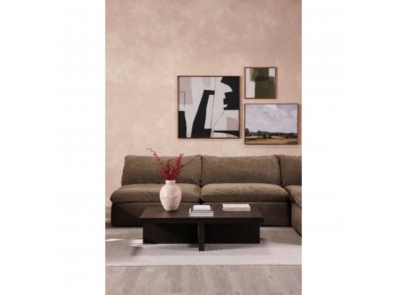 Moe's Home Collection Folke Coffee Table in Dark Brown - Lifestyle