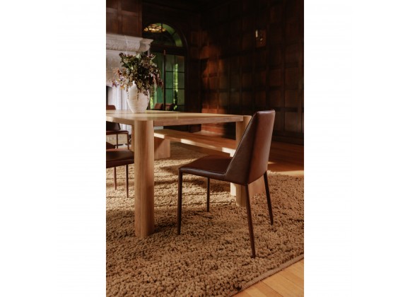 Moe's Home Collection Post Dining Bench in Large Natural - Lifestyle