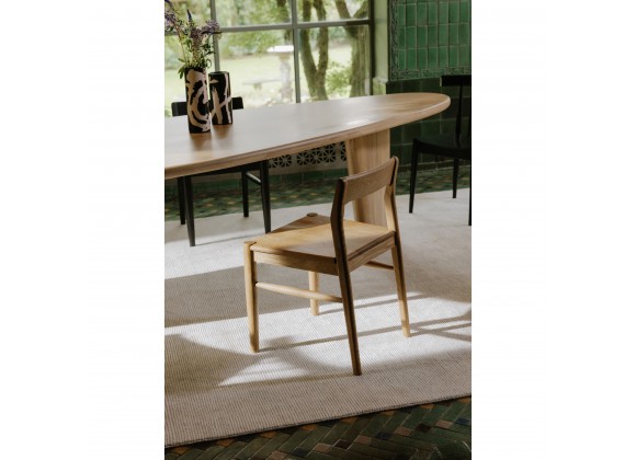 Moe's Home Collection Owing Dining Chair, Natural Oak - Set of Two - Lifestyle
