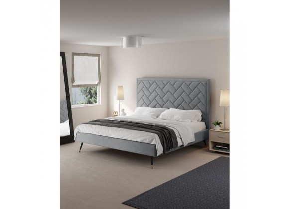 Manhattan Comfort Crosby Modern King Size- Grey
