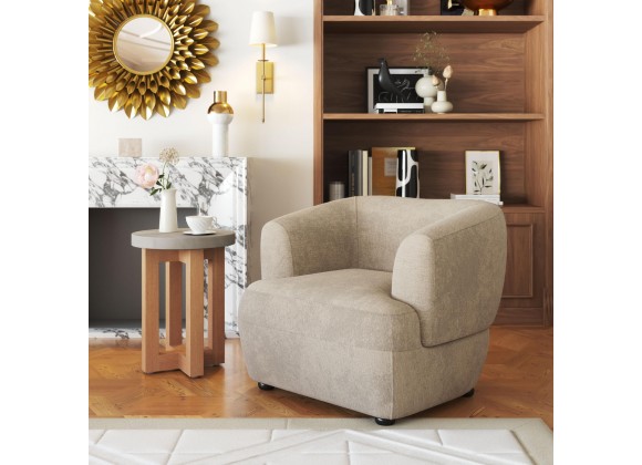 Bekker Accent Chair in Golden Beige- Lifestyle 1