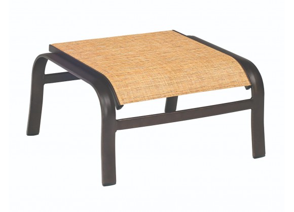 Woodard Fremont Padded Sling Ottoman - Angled