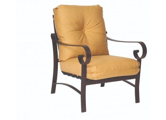 Woodard Belden Cushion Stationary Lounge Chair - Angled