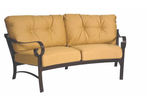  Woodard Belden Crescent Loveseat - Angled