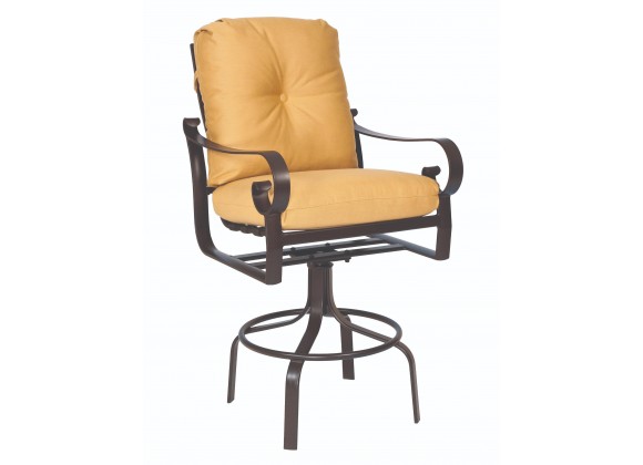 Woodard Belden Swivel Bar Stool - Angled View
