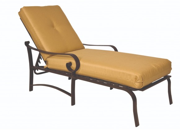 Woodard Belden Adjustable Chaise Lounge - Angled