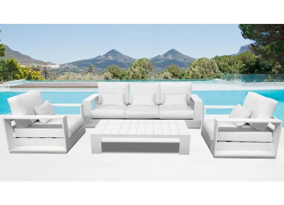 Bellini Home And Garden Faena Estate 4pc Outdoor Seating Set in White_6