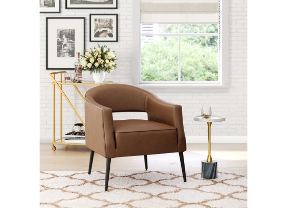 Zuo Modern Berkeley Accent Chair Vintage Brown - Lifestyle