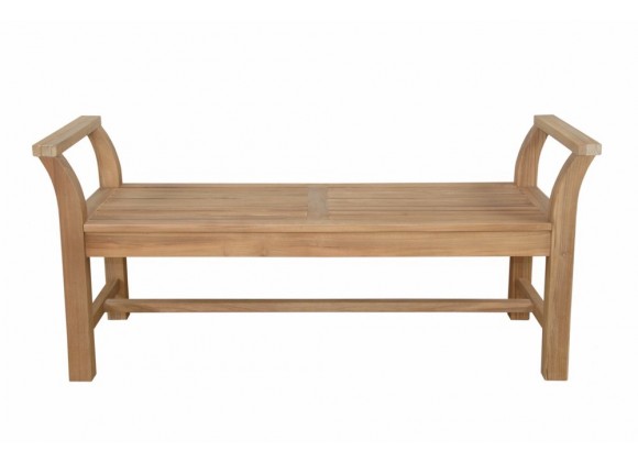 Anderson Teak Sakura Backless Bench - Front View