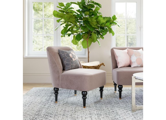 Bintulu Accent Chair in Taupe- Lifestyle 1