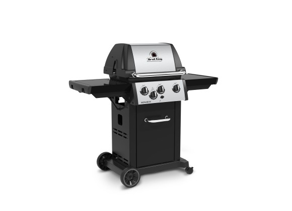 Broil King Monarch 340 Gas Grill - NG/LP - Angled and Closed