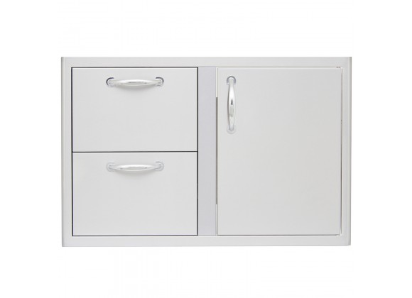 Blaze Grills 32 Inch Access Door & Double Drawer Combo - Front