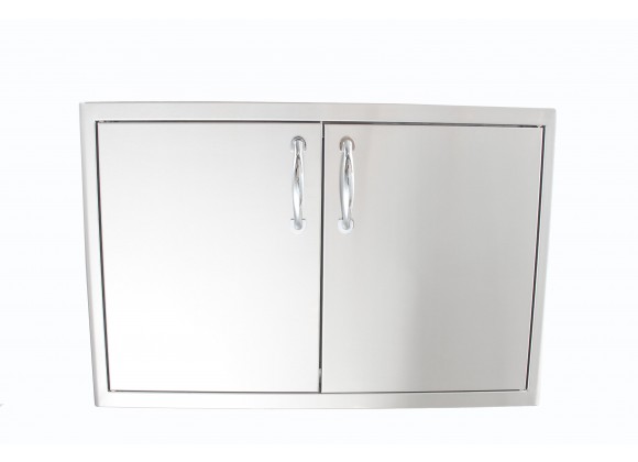 Blaze Grills Stainless Steel Enclosed Dry Storage Cabinet with Shelf - Front