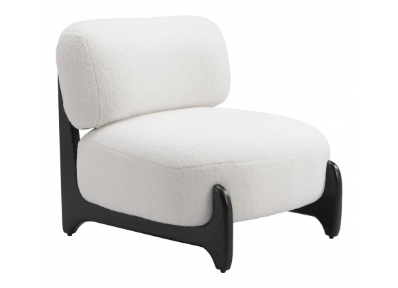 Bombo Accent Chair White - Angled 1