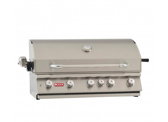 Bull BBQ 38" Brahma Drop In Grill w/light LP/NG - 5 Burner - Angled and Closed