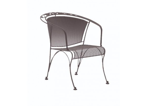 Woodard Briarwood Barrel Dining Chair - Angled