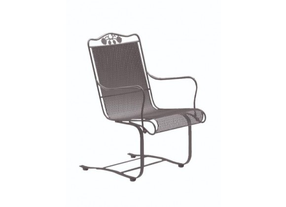 Woodard Briarwood High Back Spring Base Chair - Angled