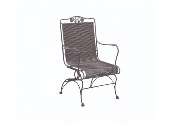 Woodard Briarwood High Back Coil Spring Chair - Angled