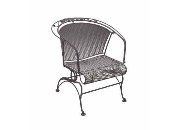 Woodard Briarwood Coil Spring Barrel Chair - Angled