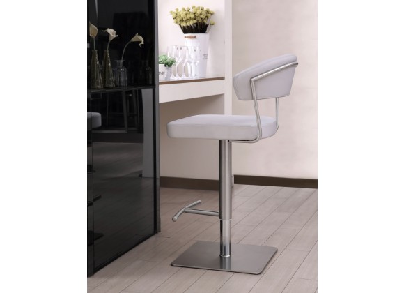 Whiteline Modern Living Maureen Barstool - White - Lifestyle