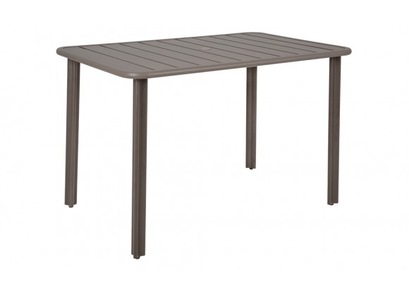 Vista 4-Leg Table In Powder Coated Aluminum 32" x 48"