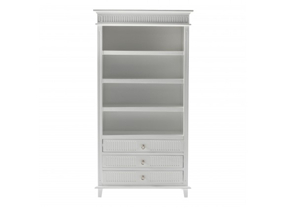 Nova Solo Skansen Bookcase, with 3 Drawers - Front Angle