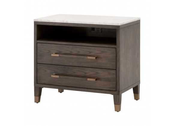Essentials For Living Cambria 2-Drawer Nightstand - Front Side Angle