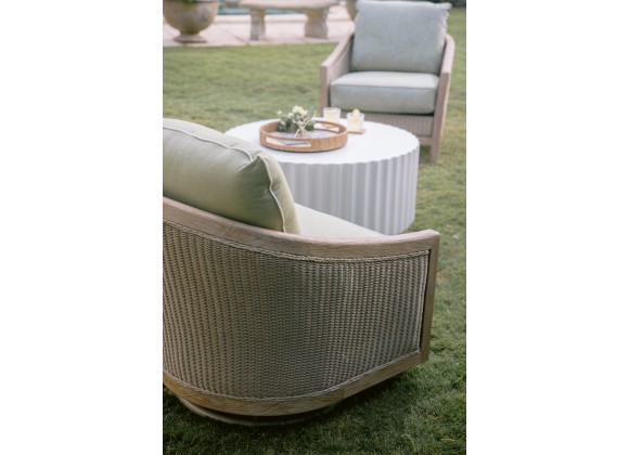 Sunset West Cambria Club Chair in Canvas Canvas w/ Self Welt